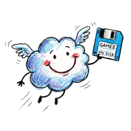 Cloud storage and web hosting illustration